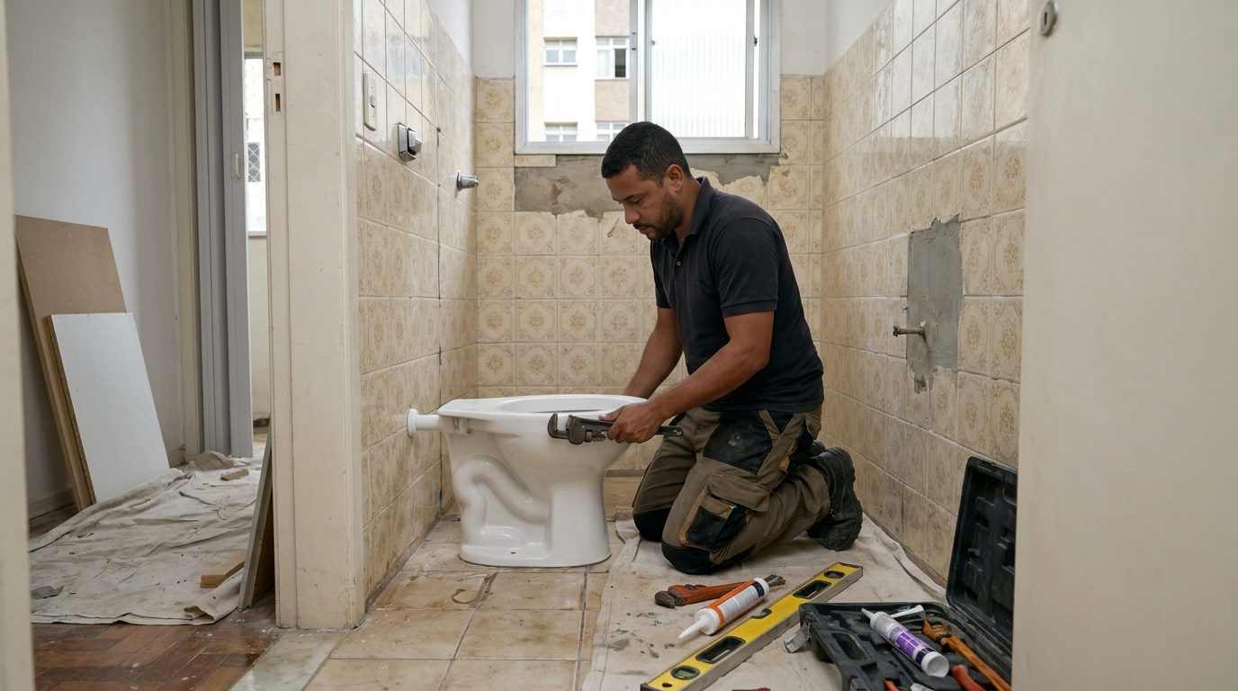 Reforço de vedação sanitária em Piracicaba-SP